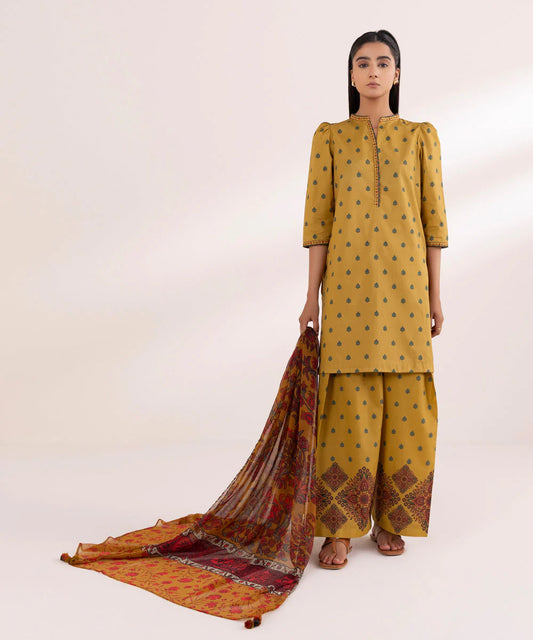 SAPPHIRE | UNSTITCHED 3 PIECE PRINTED CAMBRIC SUIT