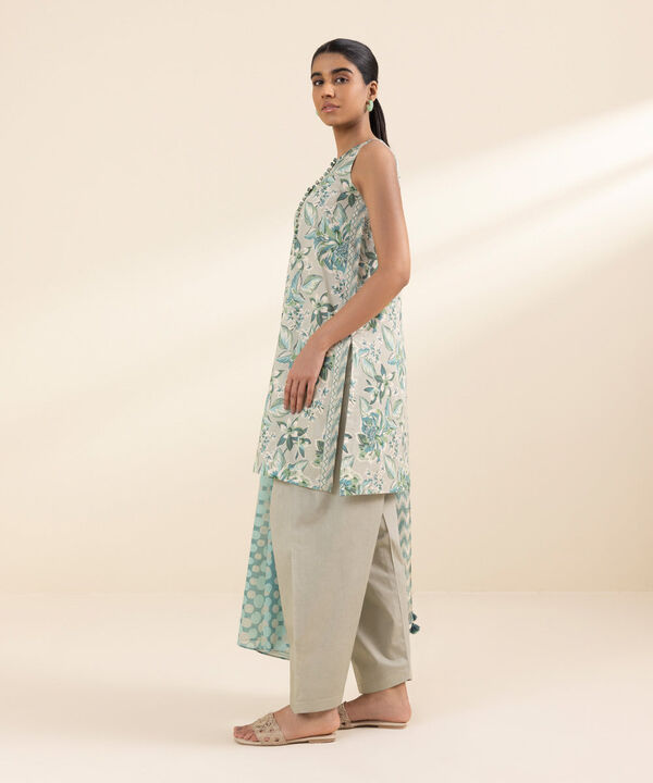 SAPPHIRE | UNSTITCHED 2 PIECE PRINTED LAWN SUIT