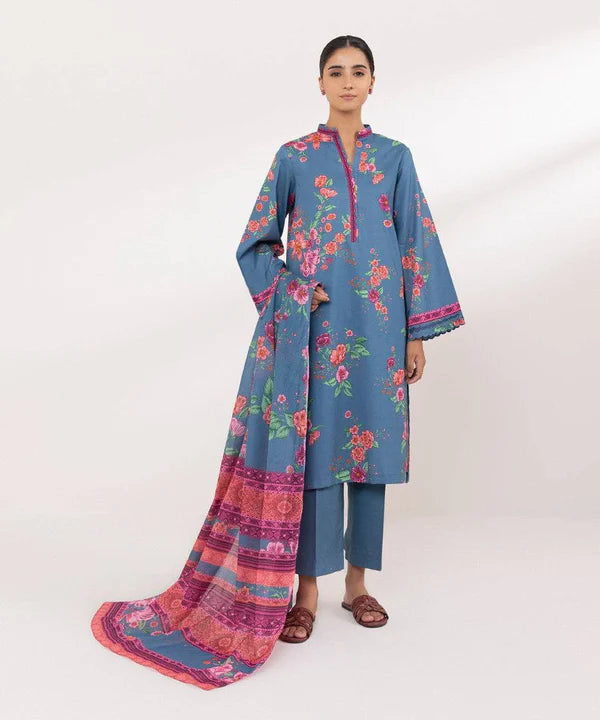 SAPPHIRE | UNSTITCHED 2 PIECE PRINTED LAWN SUIT