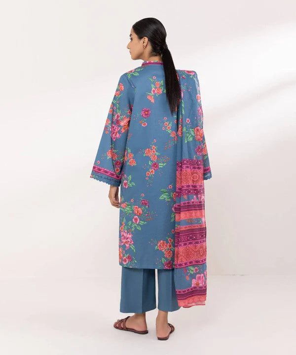 SAPPHIRE | UNSTITCHED 2 PIECE PRINTED LAWN SUIT