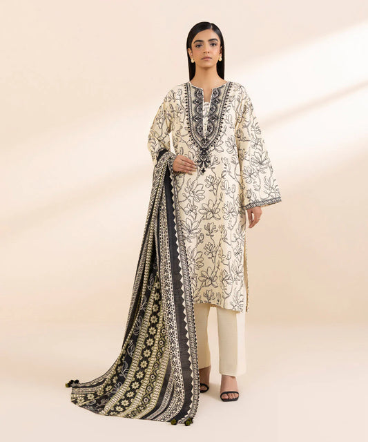 SAPPHIRE | UNSTITCHED 2 PIECE EMBROIDERED CAMBRIC SUIT