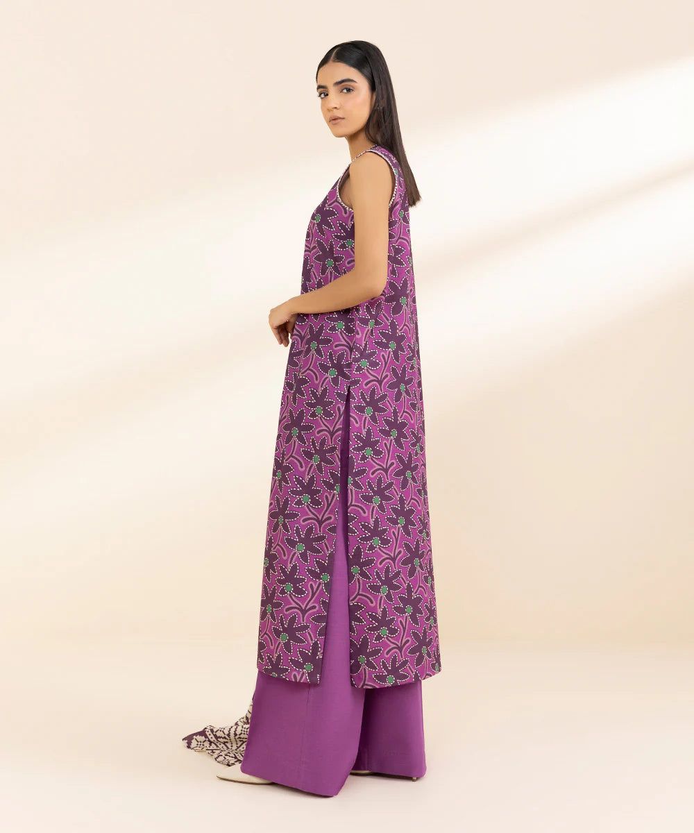 SAPPHIRE | UNSTITCHED 2 PIECE PRINTED KHADDAR SUIT