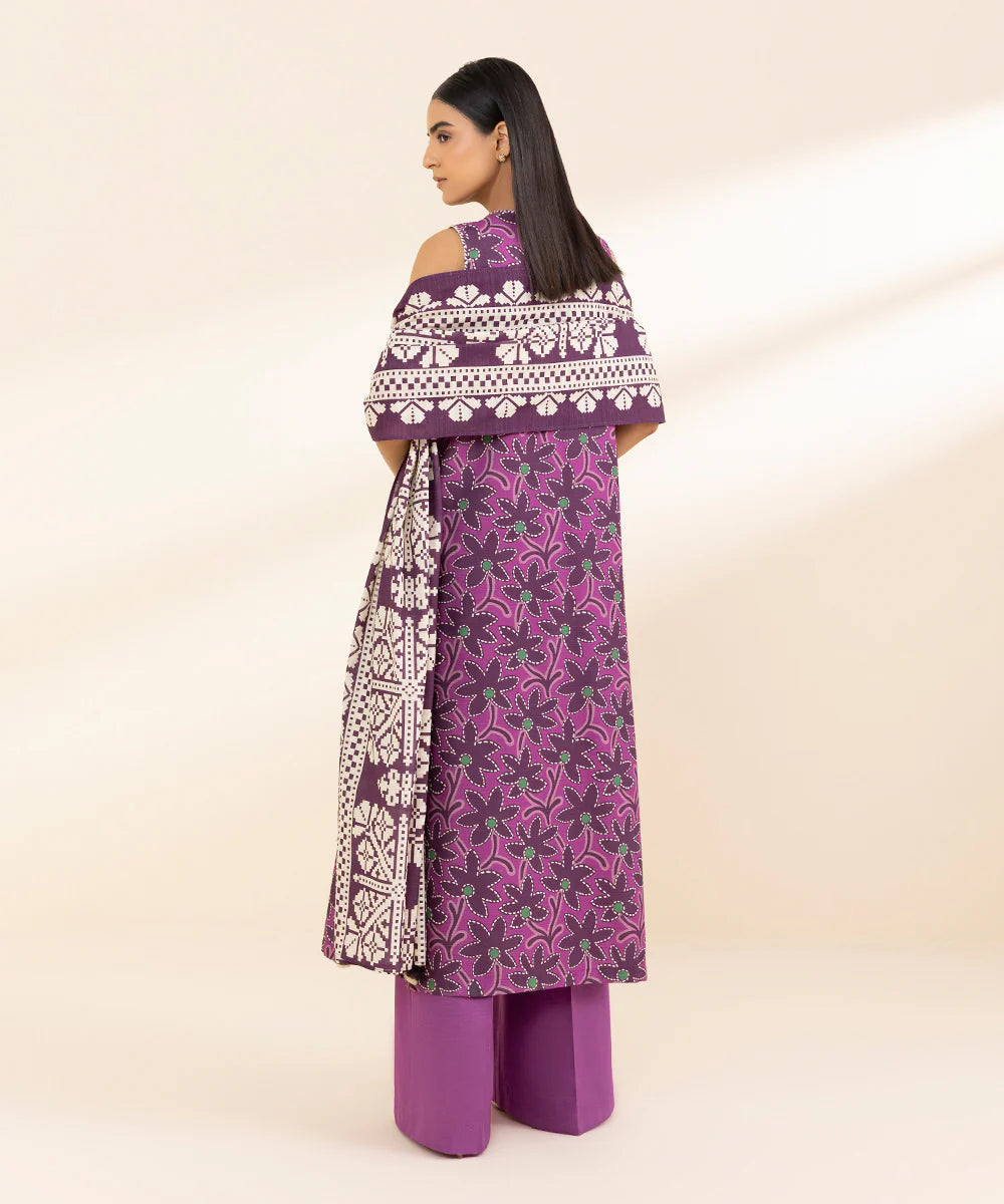 SAPPHIRE | UNSTITCHED 2 PIECE PRINTED KHADDAR SUIT