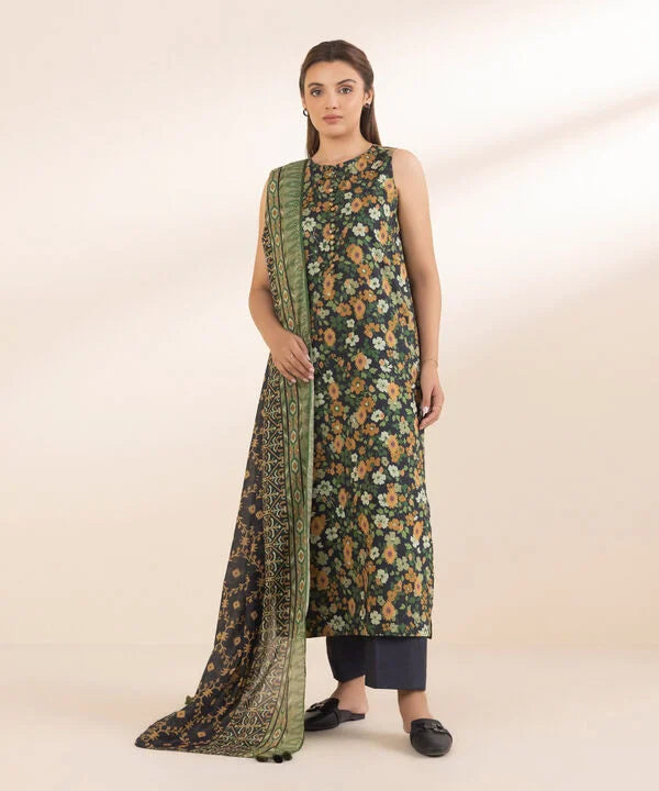 SAPPHIRE | UNSTITCHED 2 PIECE PRINTED LAWN SUIT