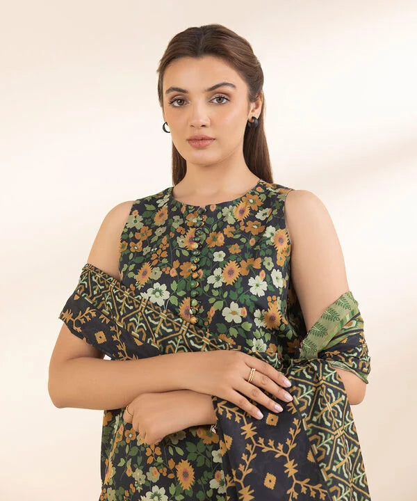 SAPPHIRE | UNSTITCHED 2 PIECE PRINTED LAWN SUIT