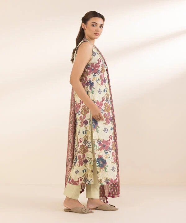 SAPPHIRE | UNSTITCHED 2 PIECE PRINTED LAWN SUIT