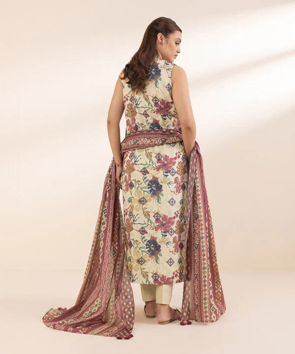 SAPPHIRE | UNSTITCHED 2 PIECE PRINTED LAWN SUIT