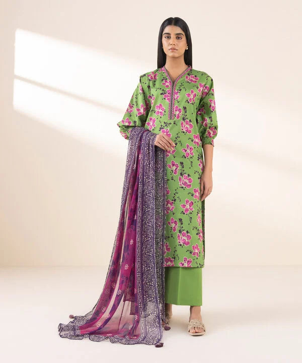 SAPPHIRE | UNSTITCHED 2 PIECE PRINTED LAWN SUIT