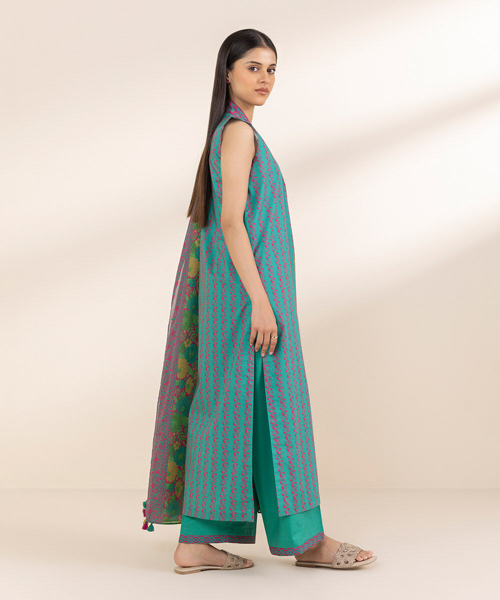 SAPPHIRE | UNSTITCHED 2 PIECE PRINTED LAWN SUIT