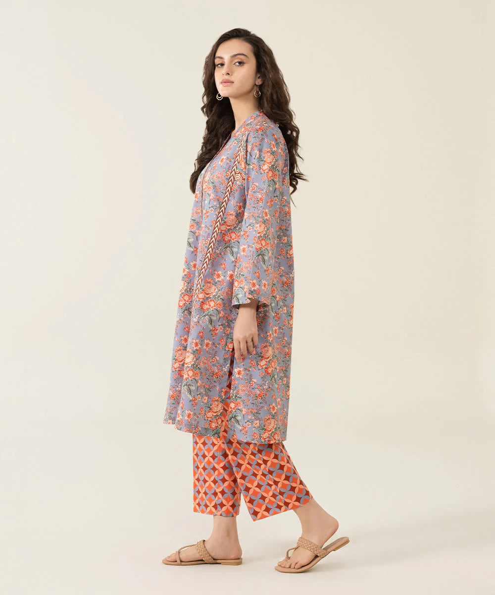 SAPPHIRE | UNSTITCHED 2 PIECE PRINTED LAWN SUIT
