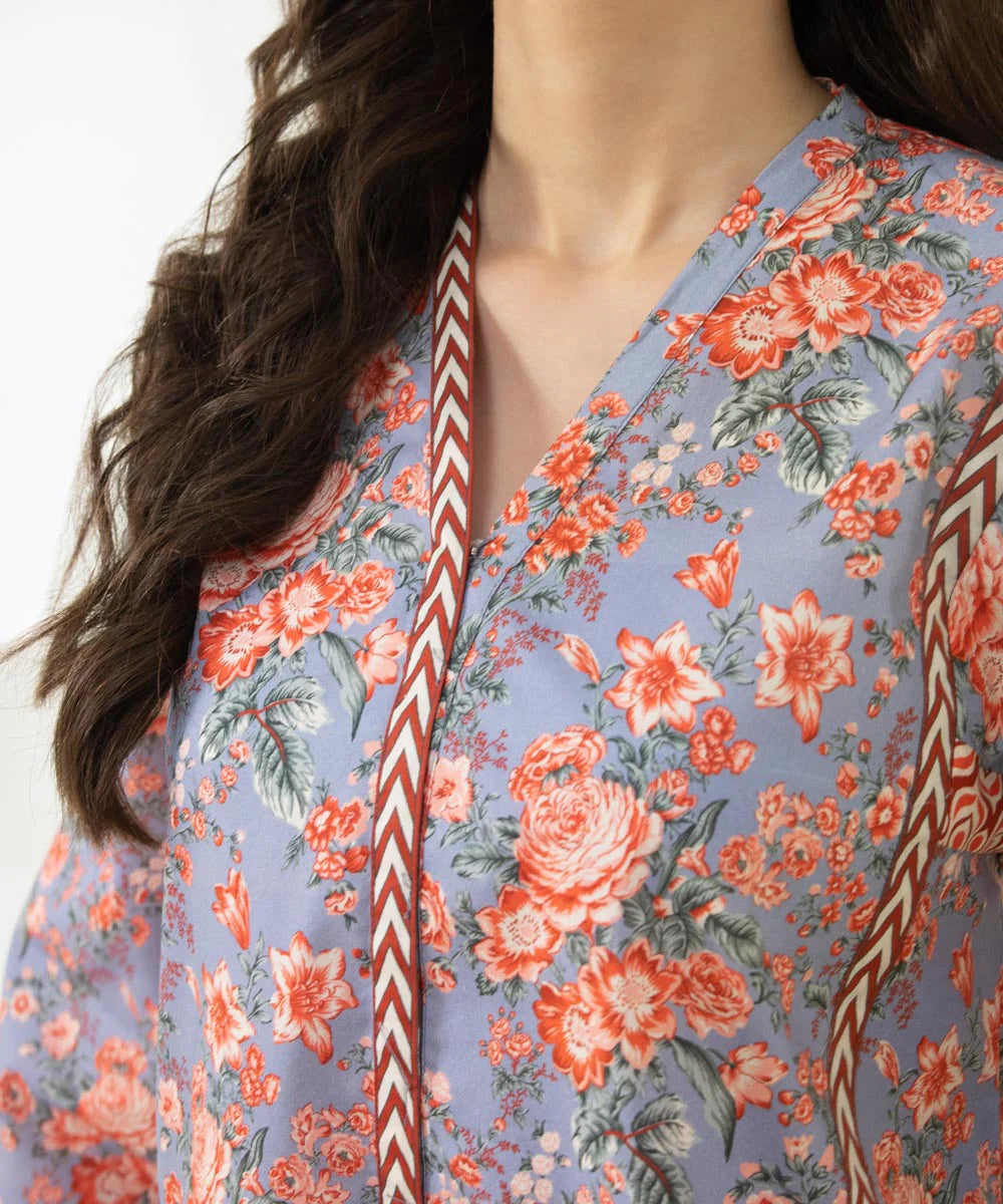 SAPPHIRE | UNSTITCHED 2 PIECE PRINTED LAWN SUIT