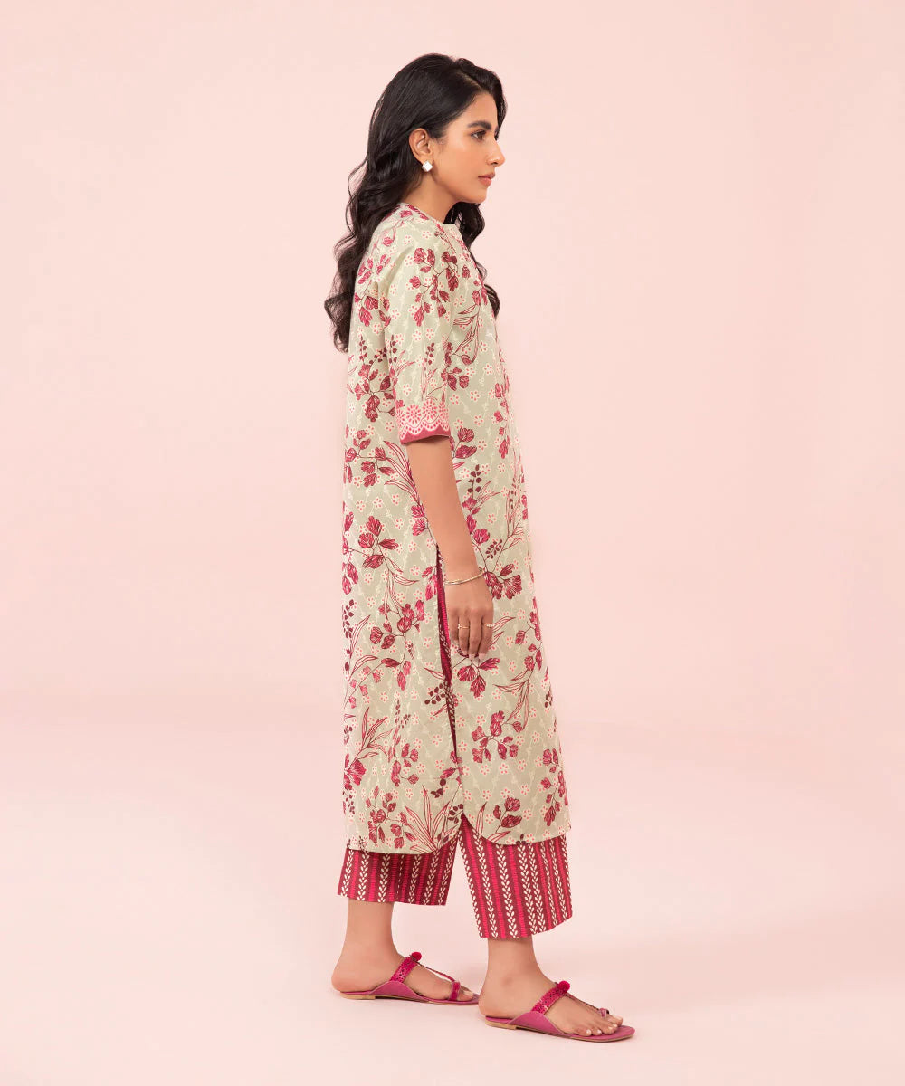 Sapphire | Unstitched 2 Piece Printed Cambric Suit
