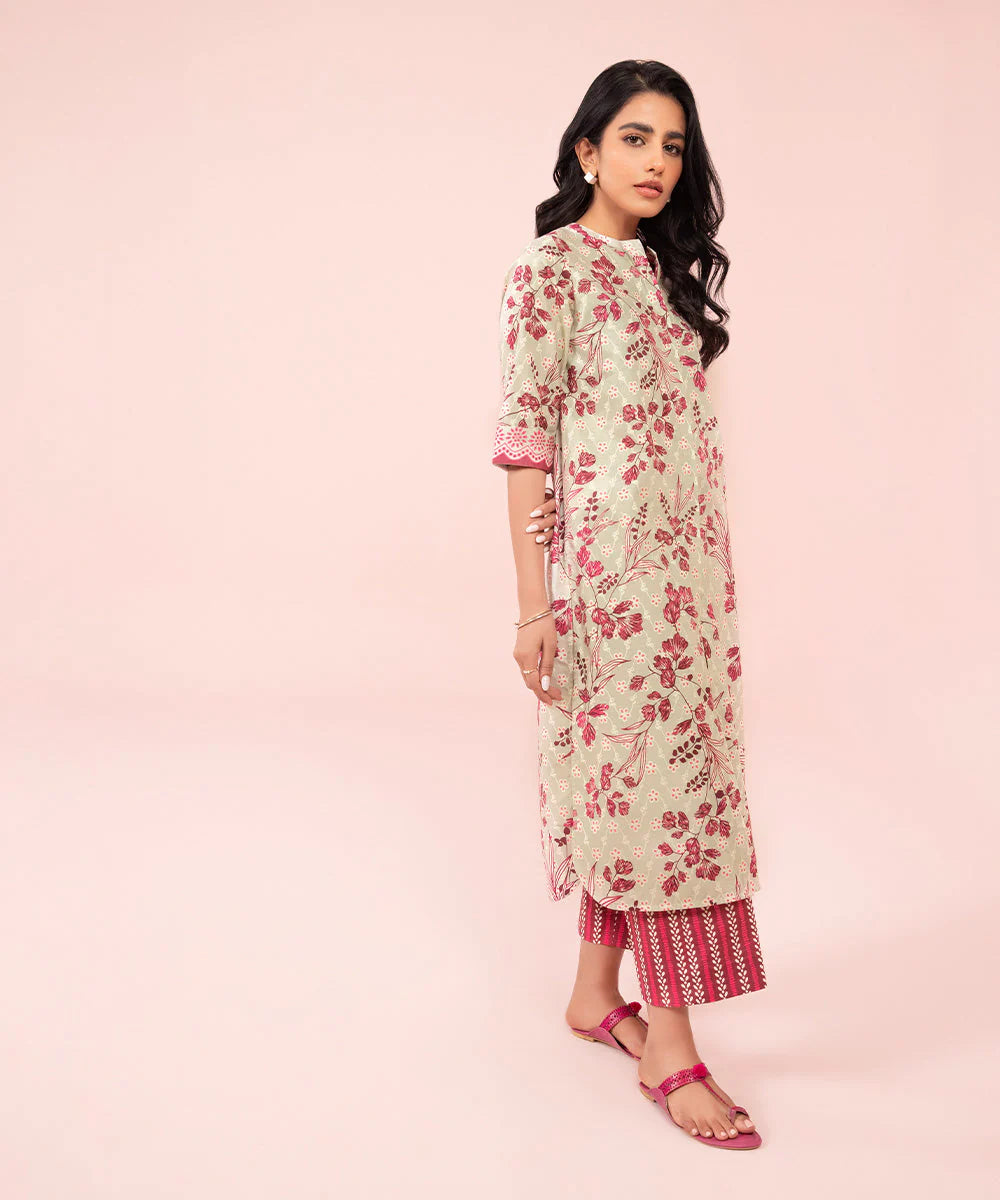 Sapphire | Unstitched 2 Piece Printed Cambric Suit