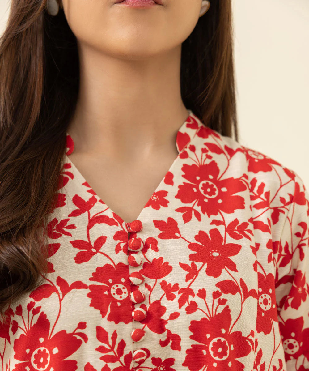 SAPPHIRE | UNSTITCHED 2 PIECE PRINTED KHADDAR SUIT