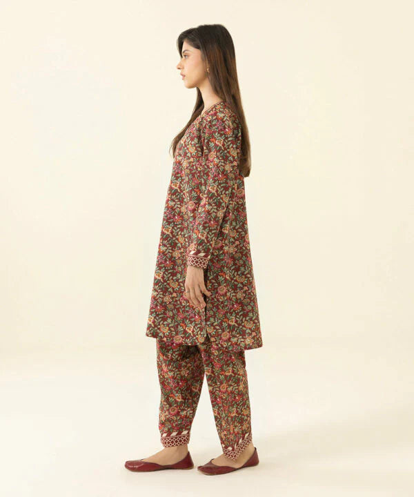 SAPPHIRE | UNSTITCHED 2 PIECE PRINTED LIGHT KHADDAR SUIT
