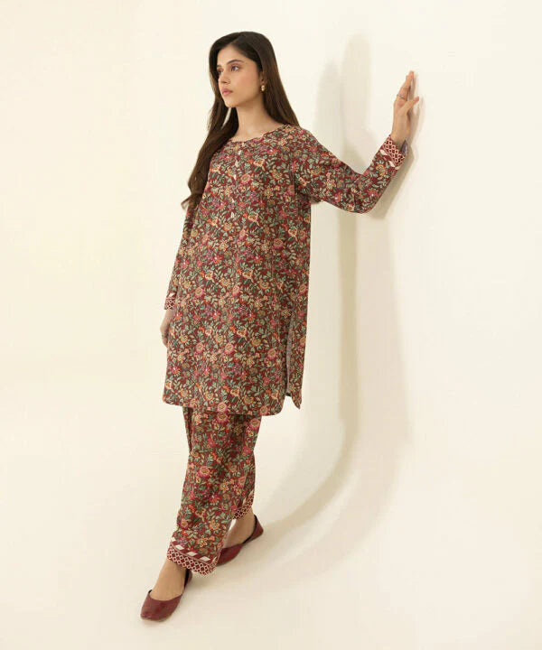 SAPPHIRE | UNSTITCHED 2 PIECE PRINTED LIGHT KHADDAR SUIT