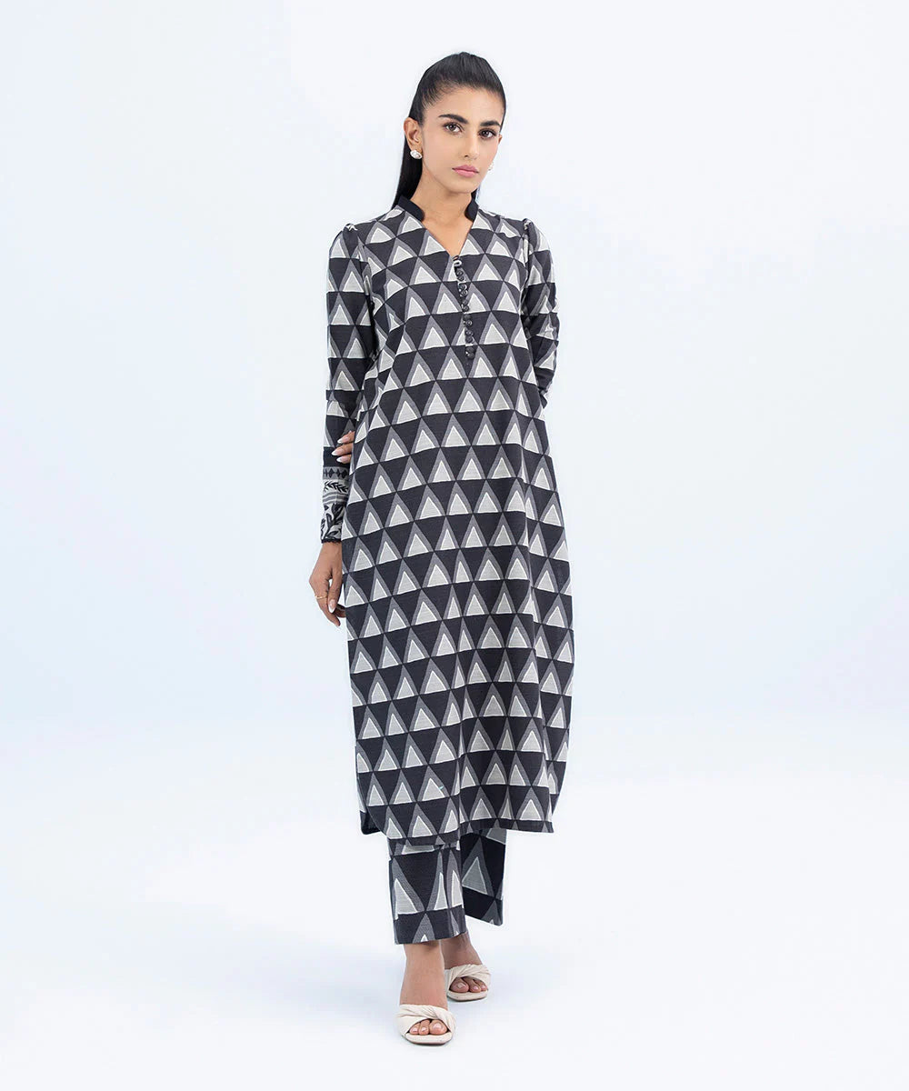 SAPPHIRE | UNSTITCHED 2 PIECE PRINTED KHADDAR SUIT