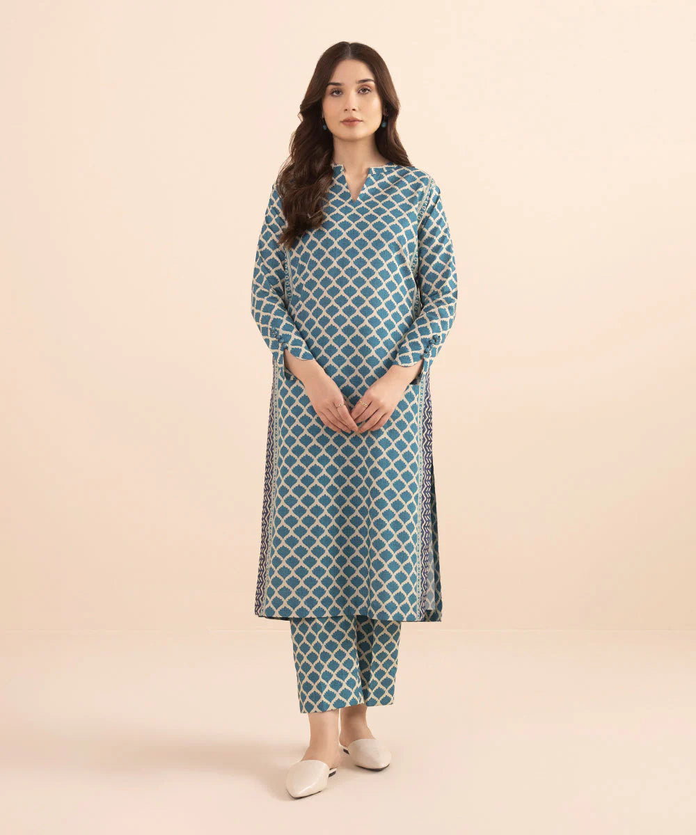 SAPPHIRE | UNSTITCHED 2 PIECE PRINTED LAWN SUIT