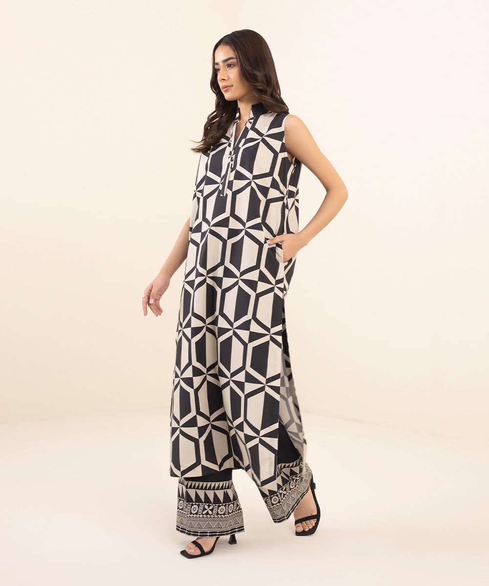 SAPPHIRE | UNSTITCHED 2 PIECE PRINTED CAMBRIC SUIT