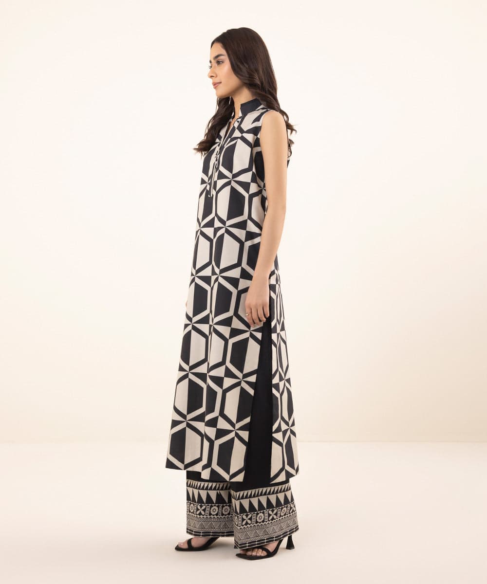 SAPPHIRE | UNSTITCHED 2 PIECE PRINTED CAMBRIC SUIT