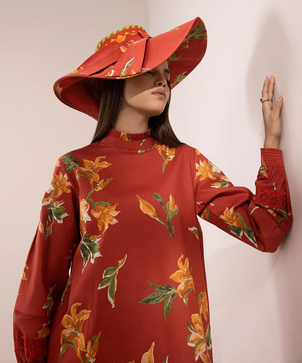SAPPHIRE | UNSTITCHED 2 PIECE PRINTED LAWN SUIT