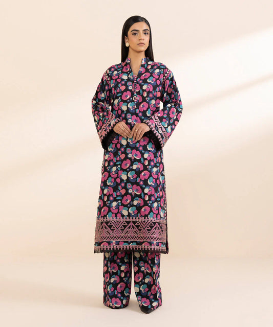 SAPPHIRE | UNSTITCHED 2 PIECE EMBROIDERED CAMBRIC SUIT