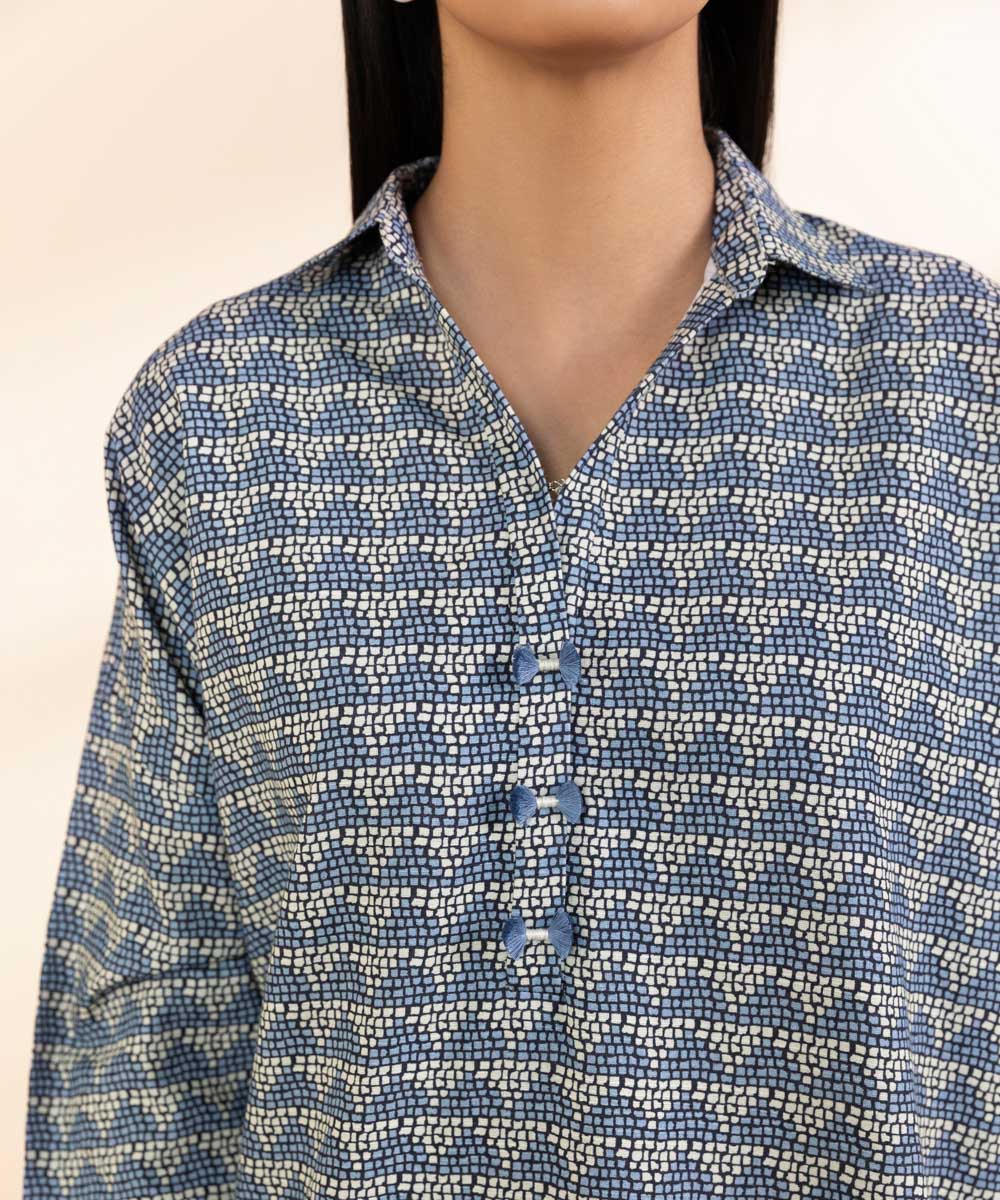 SAPPHIRE | UNSTITCHED 2 PIECE PRINTED CAMBRIC SUIT