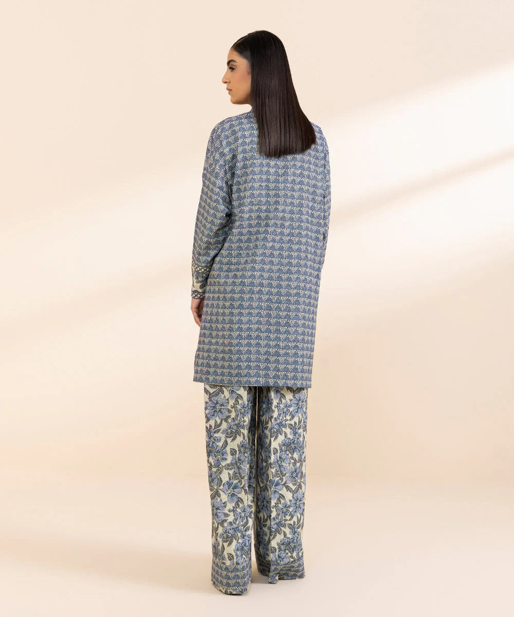 SAPPHIRE | UNSTITCHED 2 PIECE PRINTED CAMBRIC SUIT