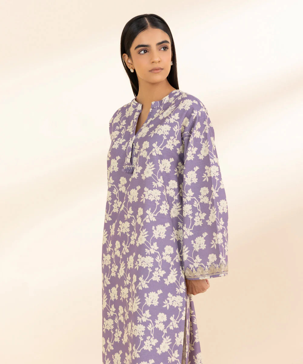 SAPPHIRE | UNSTITCHED 2 PIECE EMBROIDERED LIGHT KHADDAR SUIT