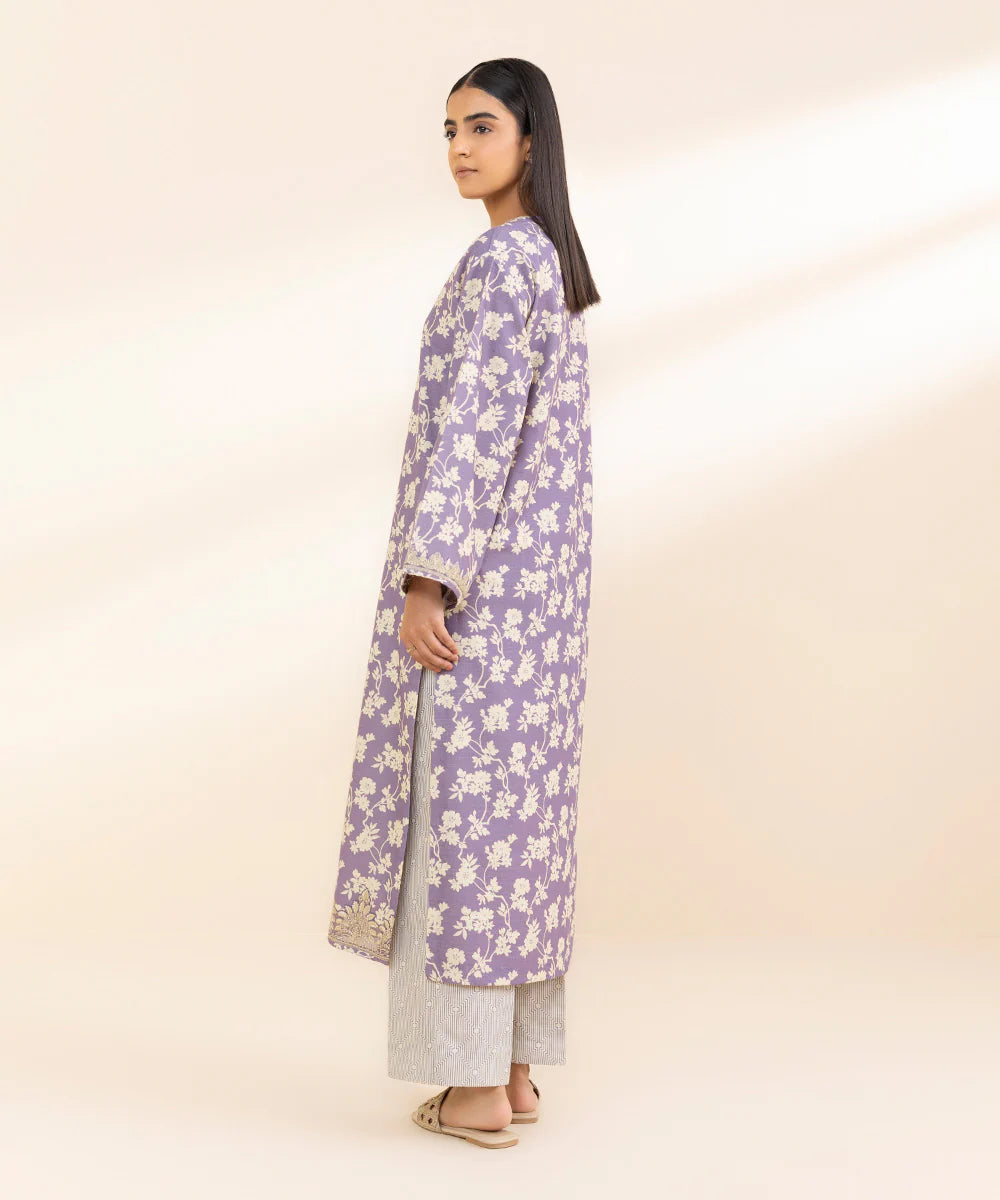 SAPPHIRE | UNSTITCHED 2 PIECE EMBROIDERED LIGHT KHADDAR SUIT