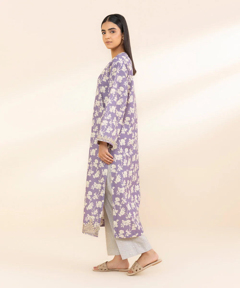 SAPPHIRE | UNSTITCHED 2 PIECE EMBROIDERED LIGHT KHADDAR SUIT
