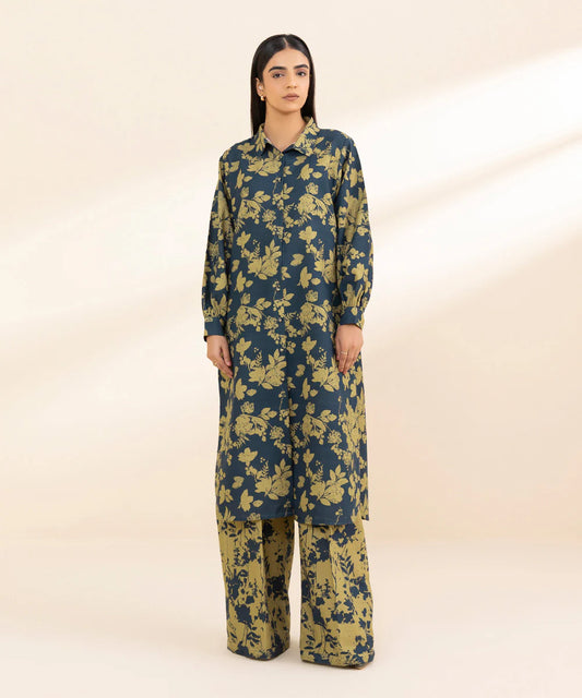 SAPPHIRE | UNSTITCHED 2 PIECE PRINTED KHADDAR SUIT