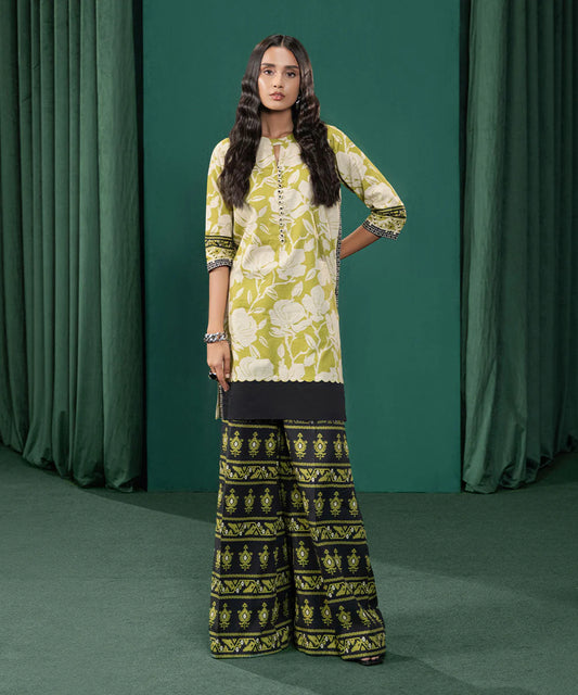 SAPPHIRE | UNSTITCHED 2 PIECE PRINTED DOBBY SUIT