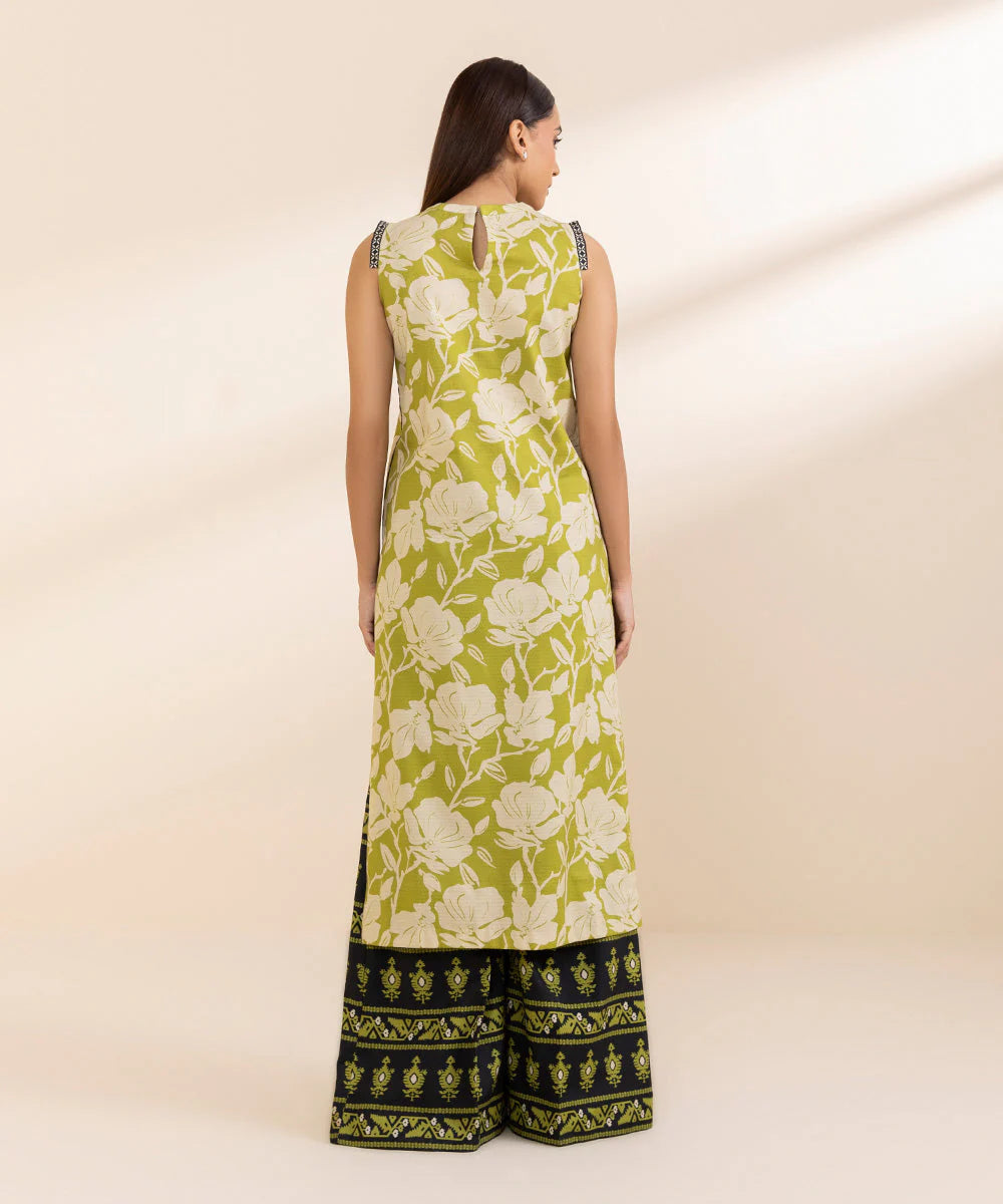 SAPPHIRE | UNSTITCHED 2 PIECE PRINTED DOBBY SUIT