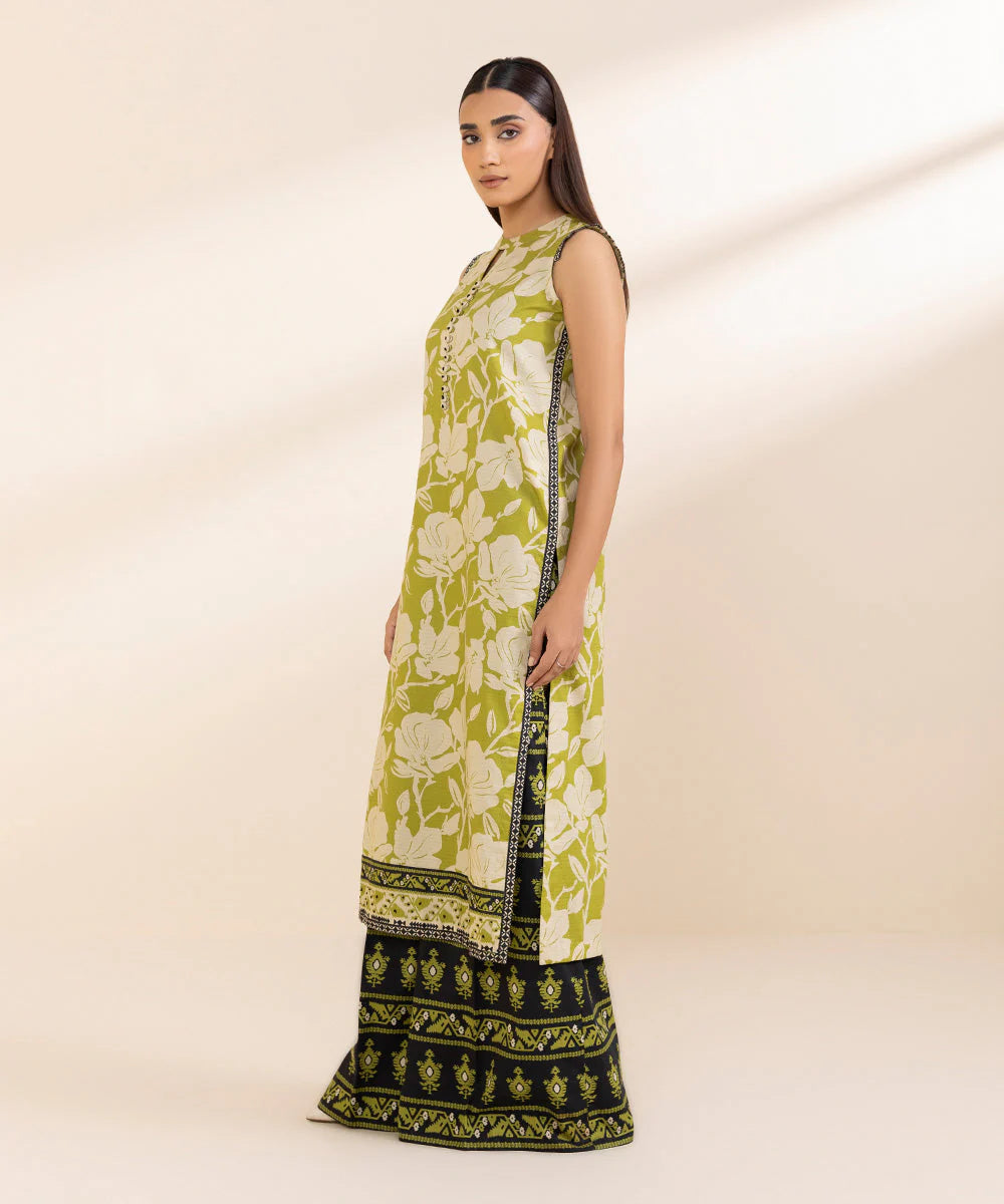 SAPPHIRE | UNSTITCHED 2 PIECE PRINTED DOBBY SUIT
