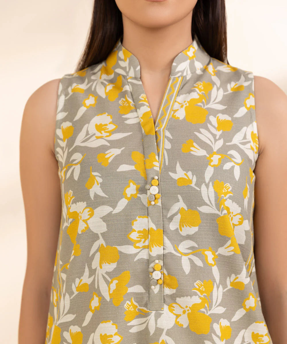 SAPPHIRE | UNSTITCHED 2 PIECE PRINTED LIGHT KHADDAR SUIT