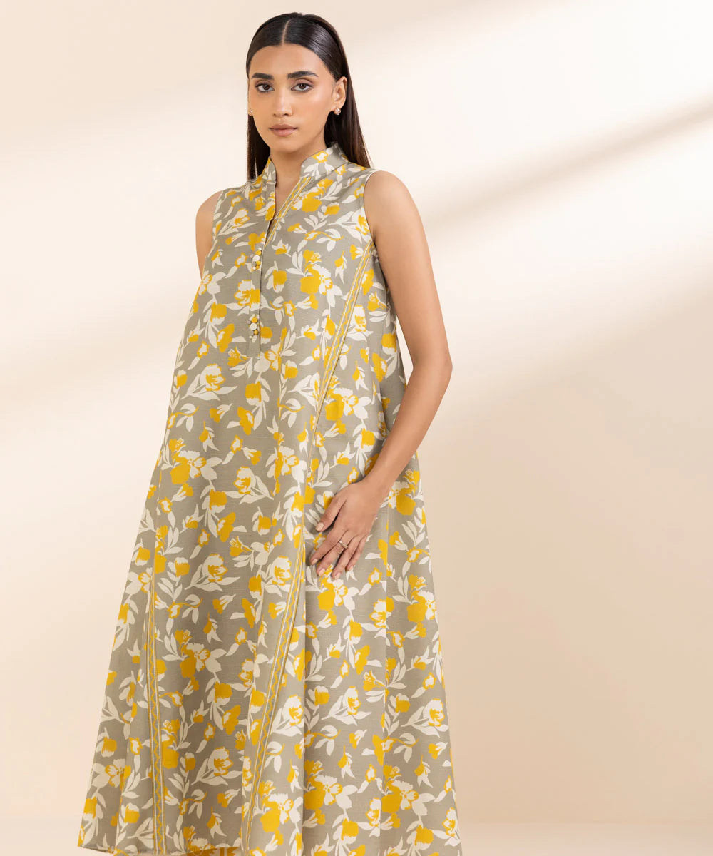 SAPPHIRE | UNSTITCHED 2 PIECE PRINTED LIGHT KHADDAR SUIT