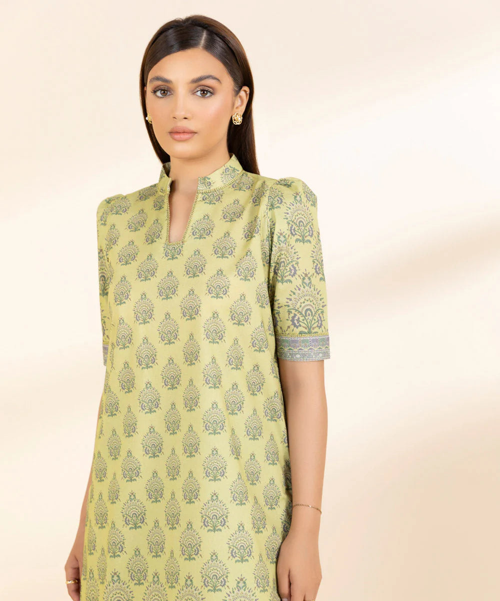 SAPPHIRE | UNSTITCHED 2 PIECE PRINTED COTTON SUIT