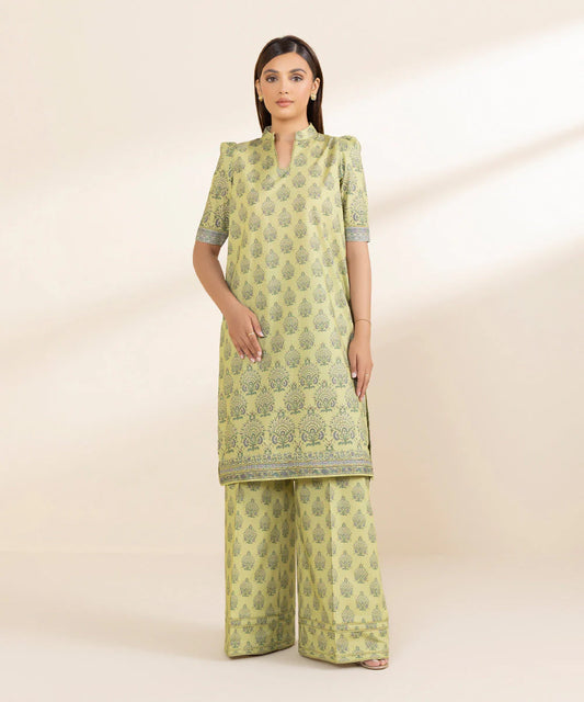 SAPPHIRE | UNSTITCHED 2 PIECE PRINTED COTTON SUIT