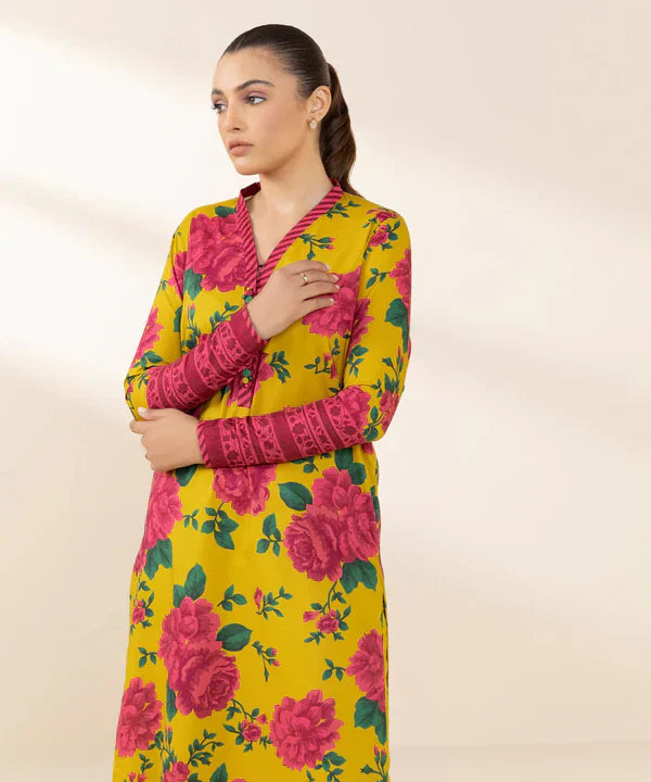 SAPPHIRE | UNSTITCHED 2 PIECE PRINTED COTTON VISCOSE SUIT