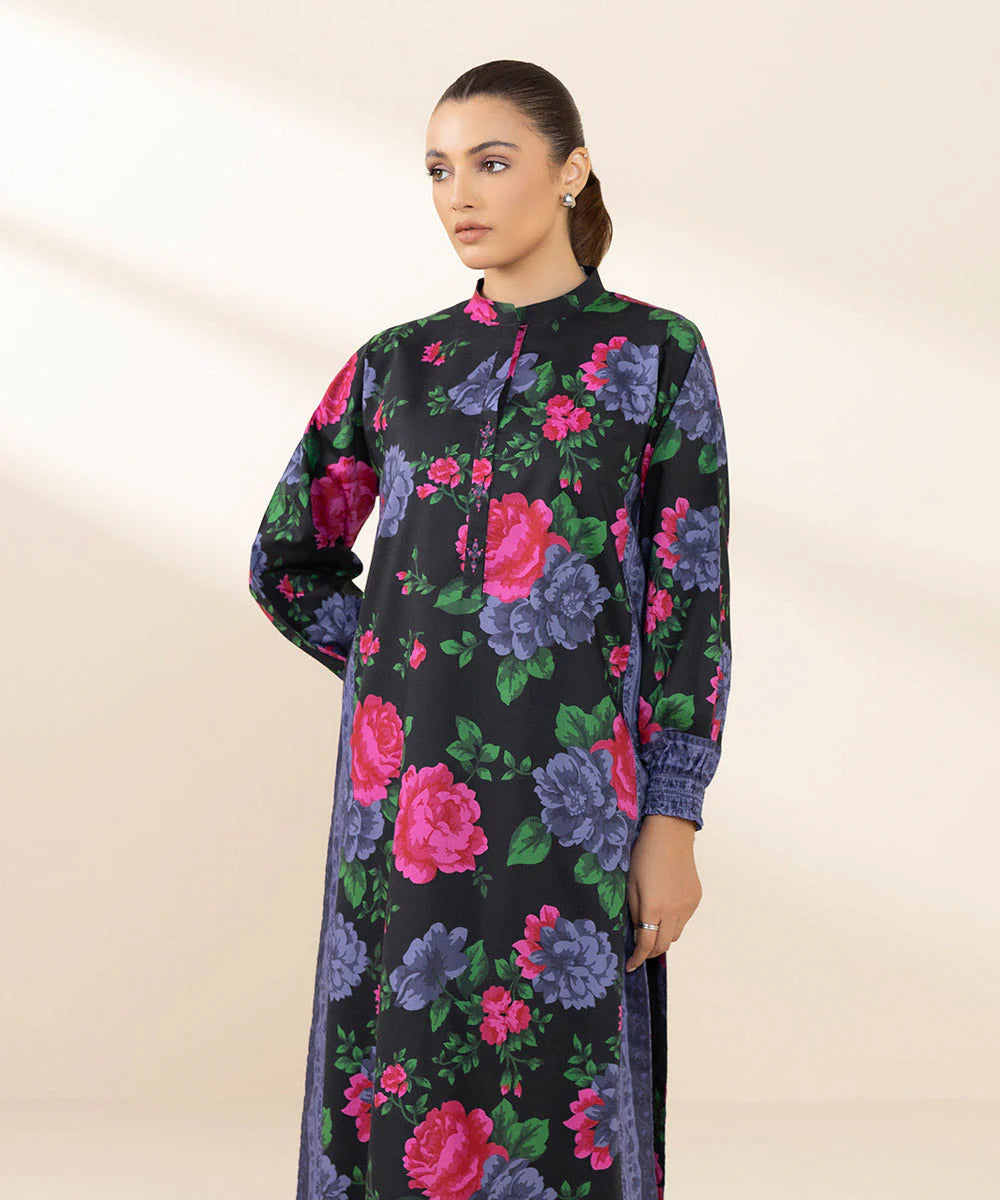 SAPPHIRE | UNSTITCHED 2 PIECE PRINTED COTTON VISCOSE SUIT