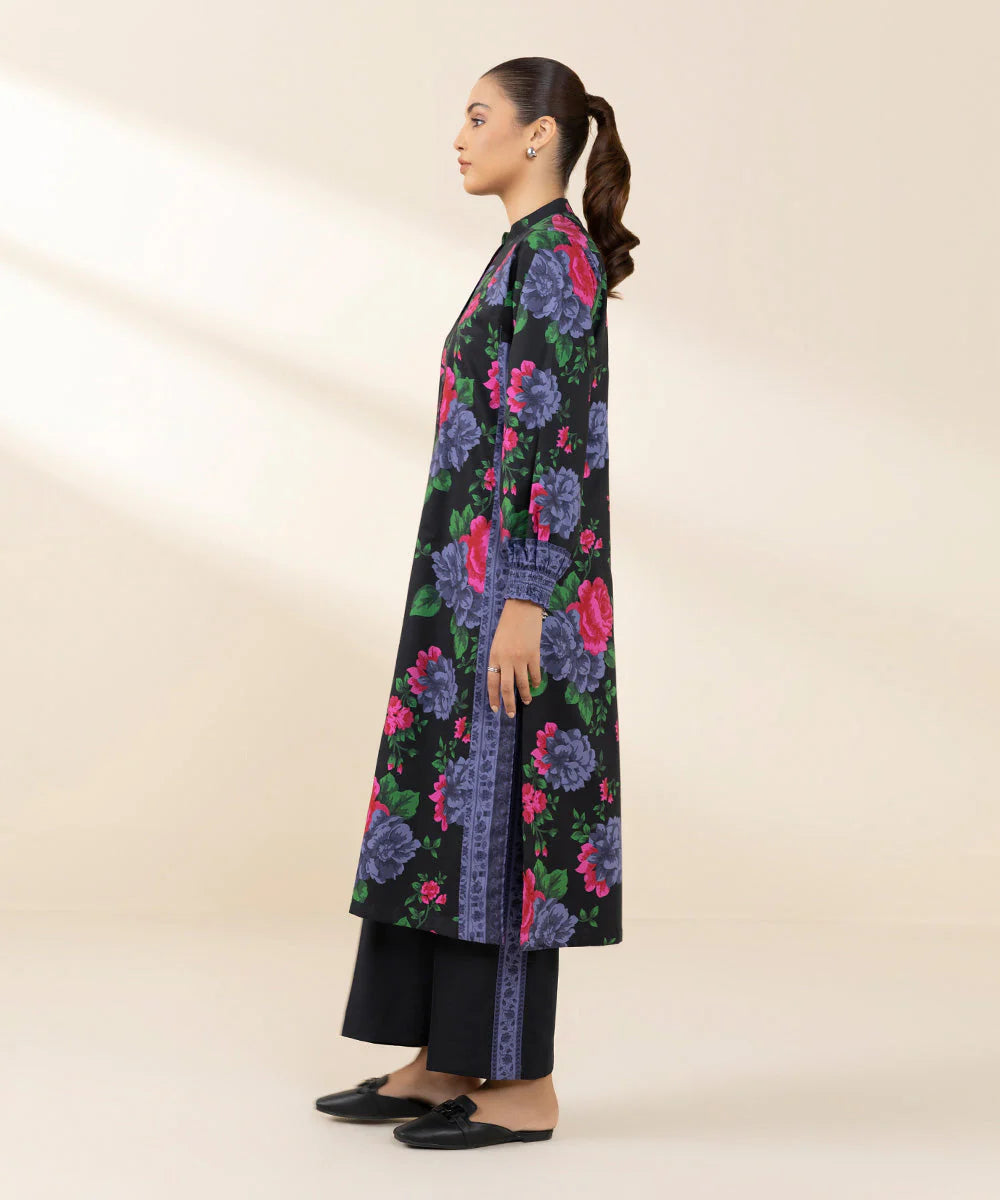 SAPPHIRE | UNSTITCHED 2 PIECE PRINTED COTTON VISCOSE SUIT