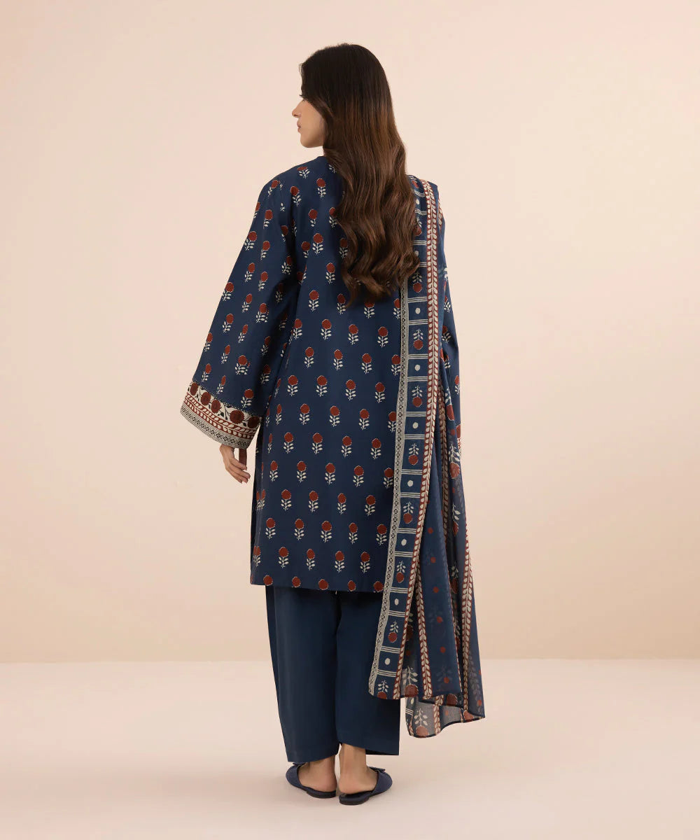 SAPPHIRE | UNSTITCHED 3 PIECE PRINTED LAWN SUIT