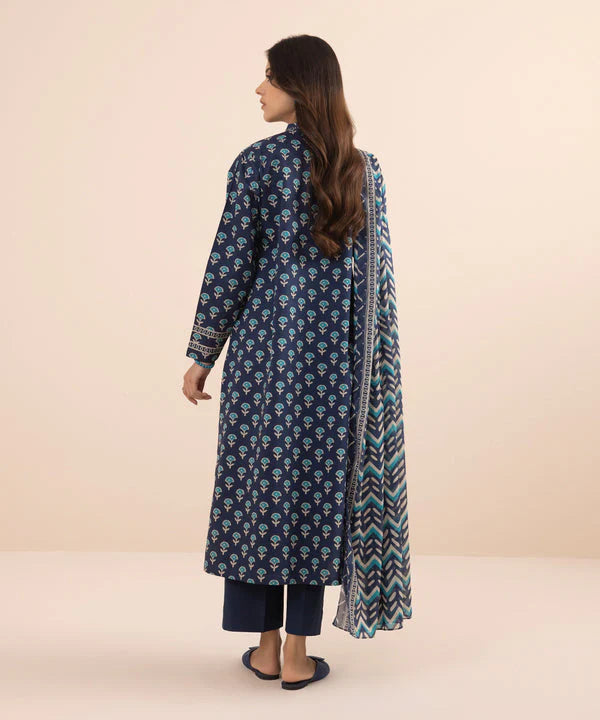 SAPPHIRE | UNSTITCHED 3 PIECE PRINTED LAWN SUIT