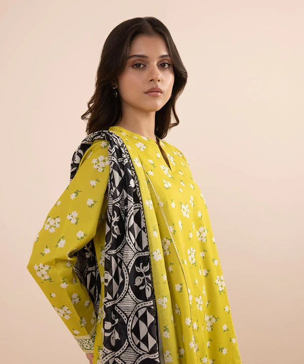 SAPPHIRE | UNSTITCHED 3 PIECE PRINTED LAWN SUIT