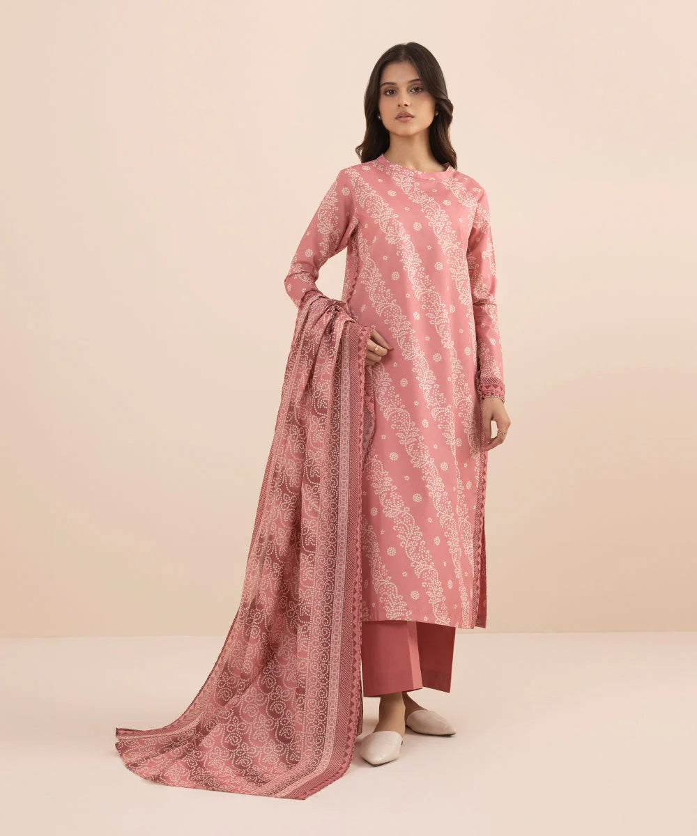 SAPPHIRE | UNSTITCHED 3 PIECE PRINTED LAWN SUIT
