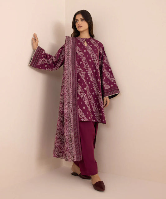 SAPPHIRE | UNSTITCHED 3 PIECE PRINTED LAWN SUIT