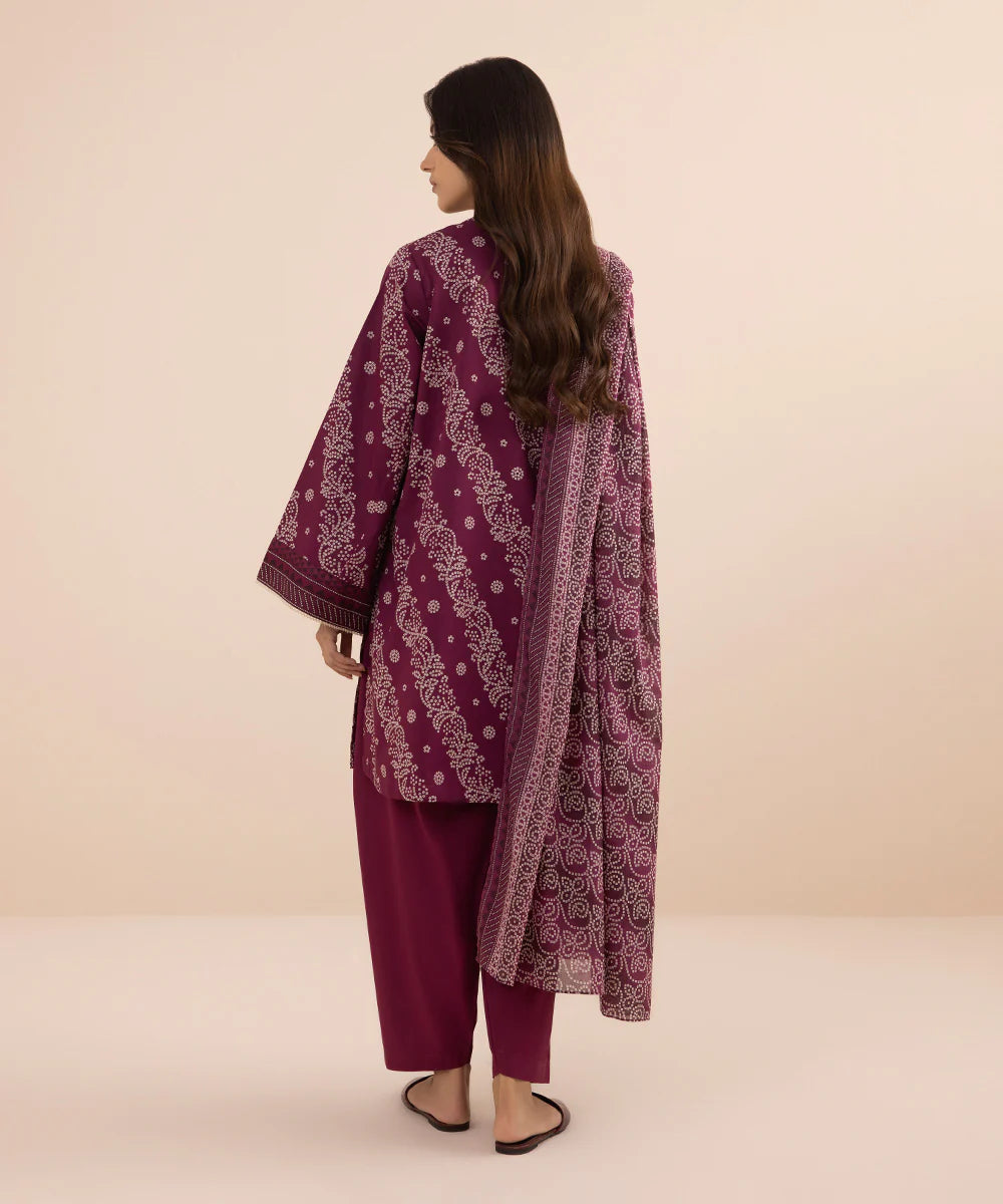 SAPPHIRE | UNSTITCHED 3 PIECE PRINTED LAWN SUIT