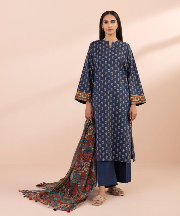 SAPPHIRE | UNSTITCHED 3 PIECE PRINTED LAWN SUIT