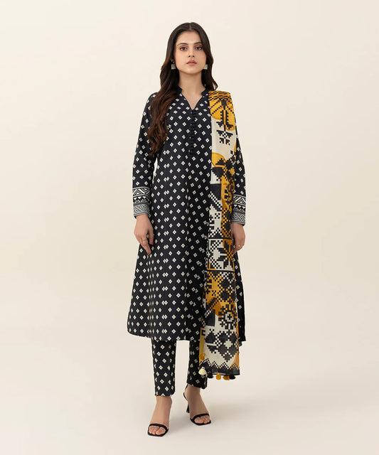 SAPPHIRE | UNSTITCHED 3 PIECE PRINTED CAMBIRC SUIT